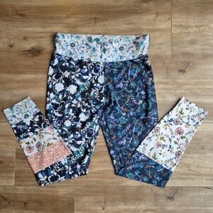 Running Bare Australia Multicolor Floral Leggings Size 8/10